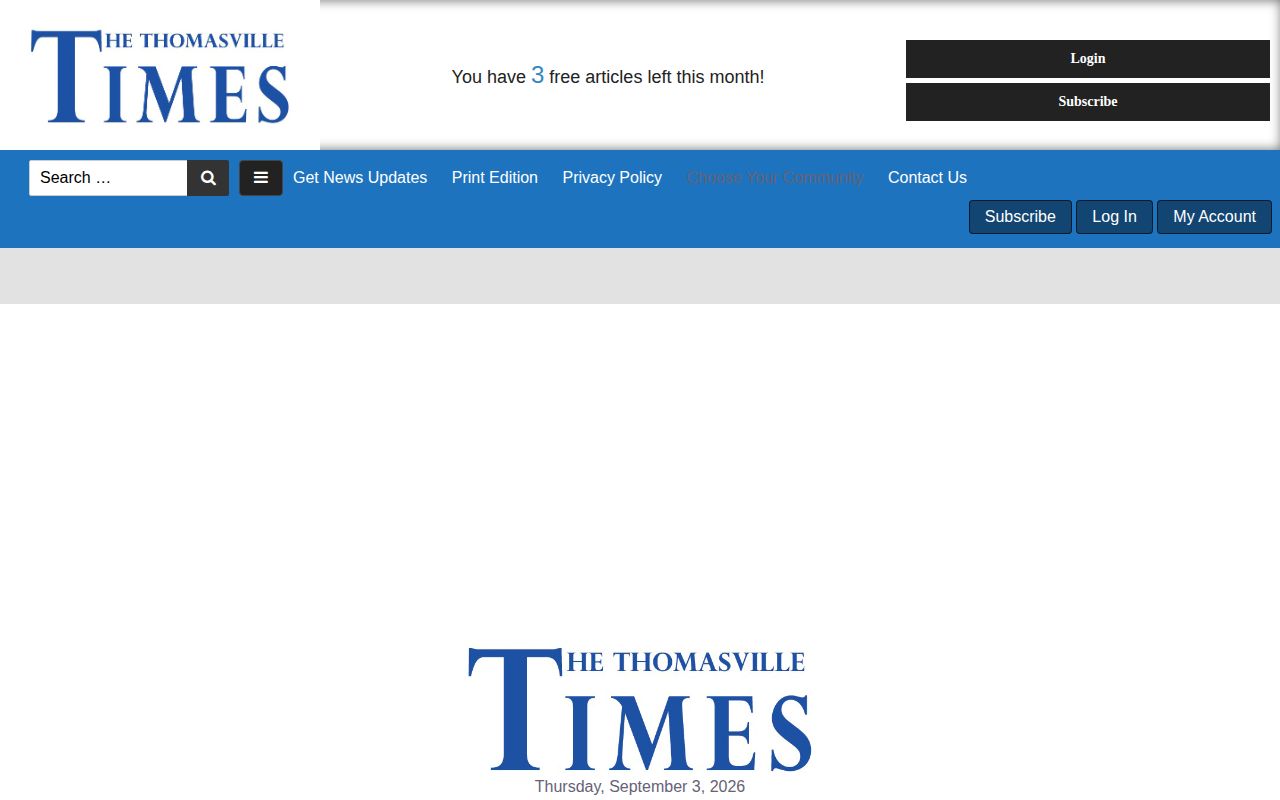Thomasville Times Clarke County Sheriff's Report article page